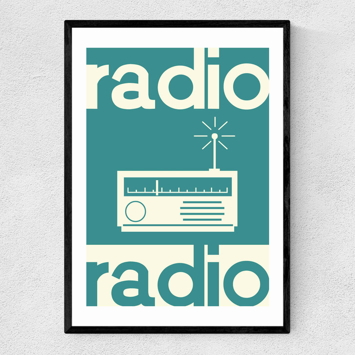 Radio Radio Narrow Black Frame