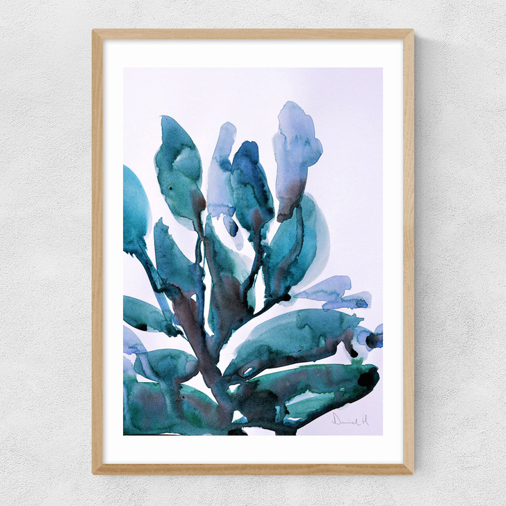 Blue Plant Narrow Oak Frame Blue Plant Narrow Oak Frame
