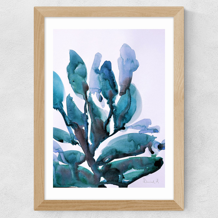 Blue Plant Wide Oak Frame