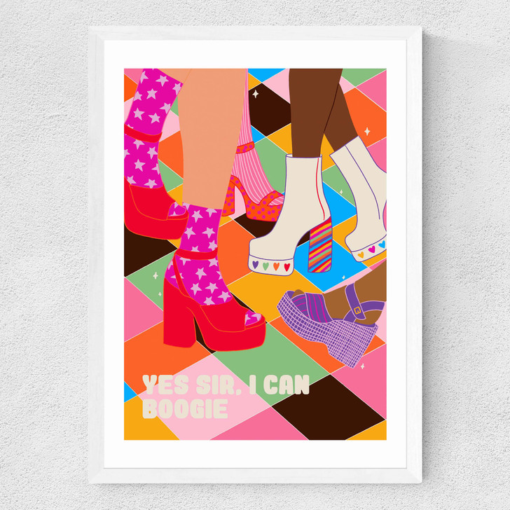 Boogie Dancefloor Medium White Frame Boogie Dancefloor Medium White Frame