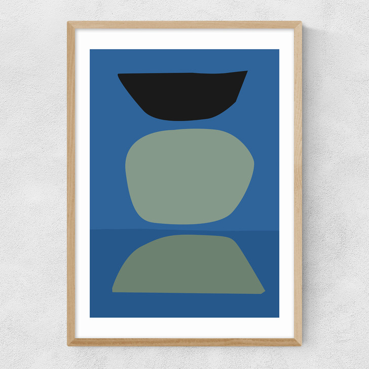 Blue Narrow Oak Frame