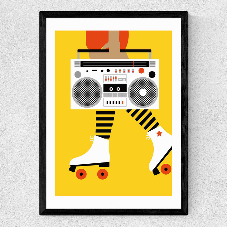 Roller Boots Medium Black Frame