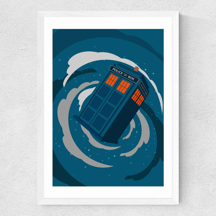 Dr. Who Medium White Frame Dr. Who Medium White Frame