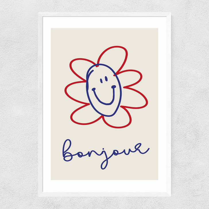 Bonjour by Inoui Narrow White Frame Bonjour by Inoui Narrow White Frame