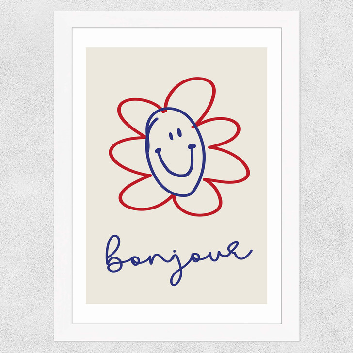 Bonjour by Inoui Wide White Frame Bonjour by Inoui Wide White Frame