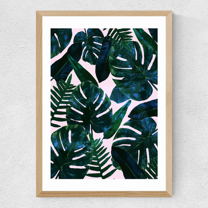 Leaves Medium Oak Frame