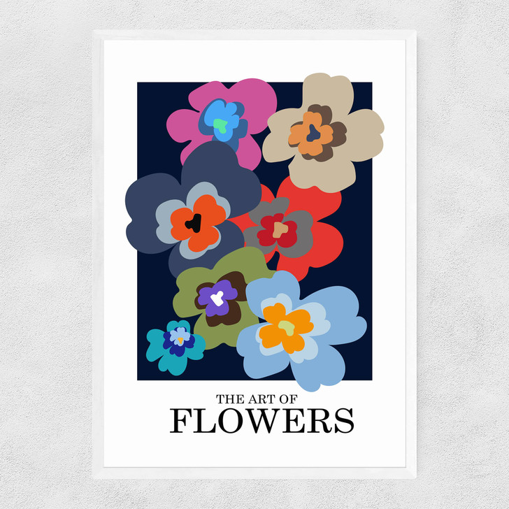 The Art Of Flowers Case Study 001 Narrow White Frame The Art Of Flowers Case Study 001 Narrow White Frame