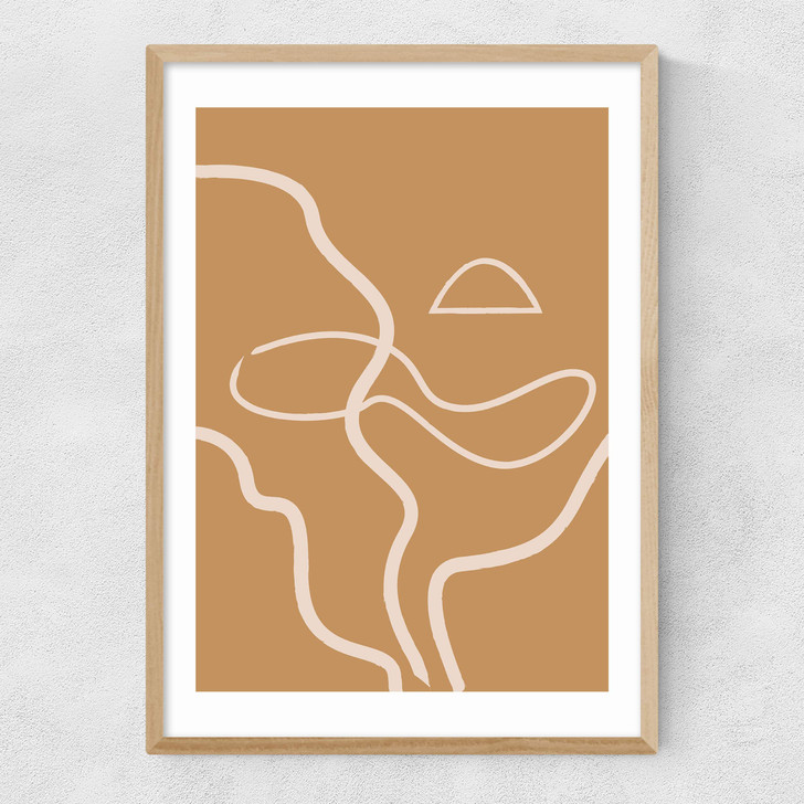 The Line Narrow Oak Frame
