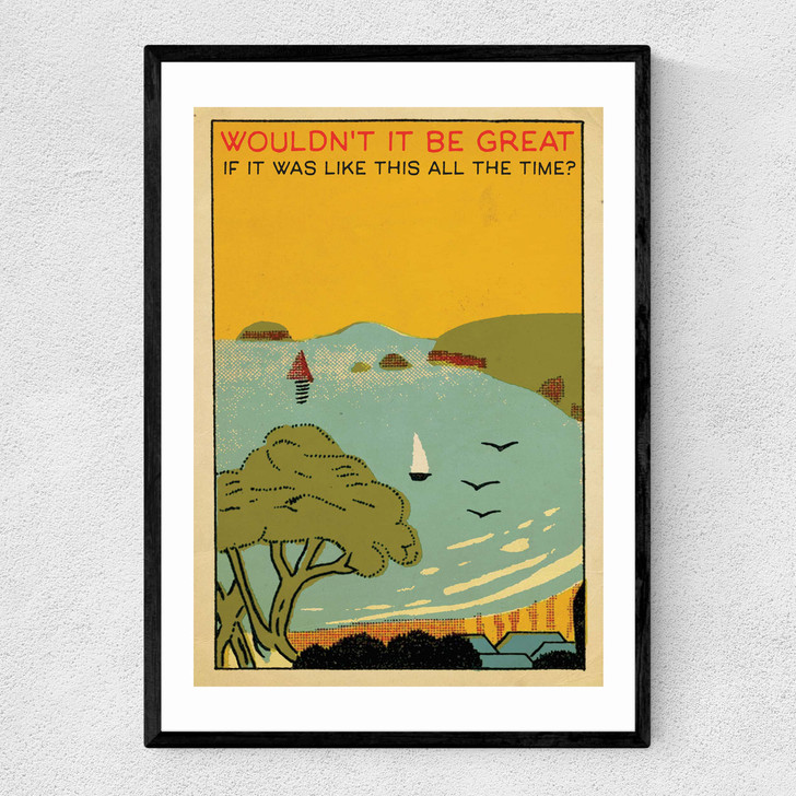 Coney Island by Indieprints Narrow Black Frame Coney Island by Indieprints Narrow Black Frame