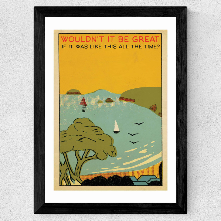 Coney Island by Indieprints Wide Black Frame Coney Island by Indieprints Wide Black Frame