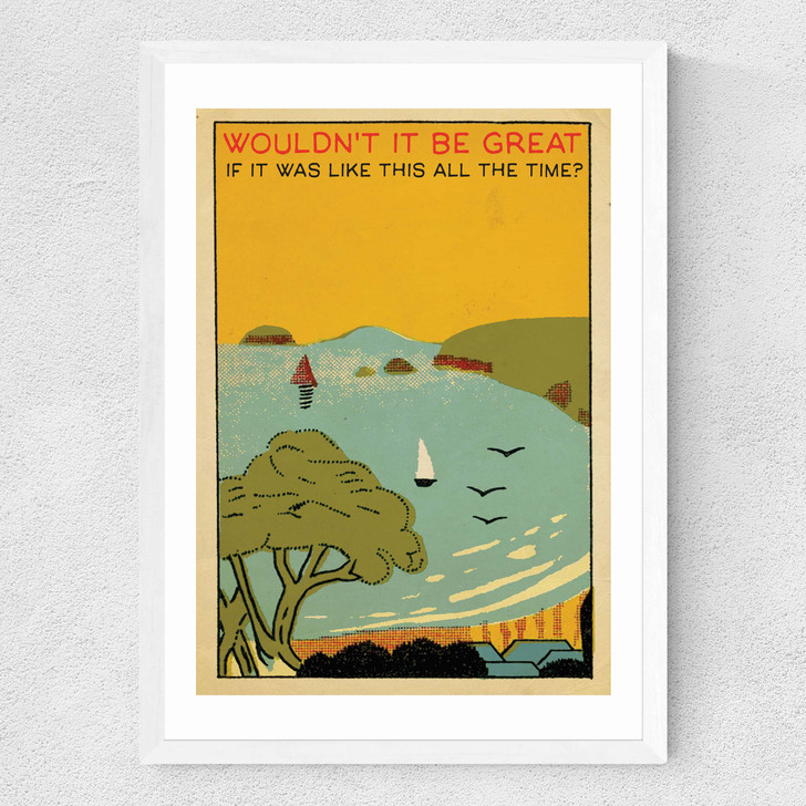 Coney Island by Indieprints Medium White Frame Coney Island by Indieprints Medium White Frame