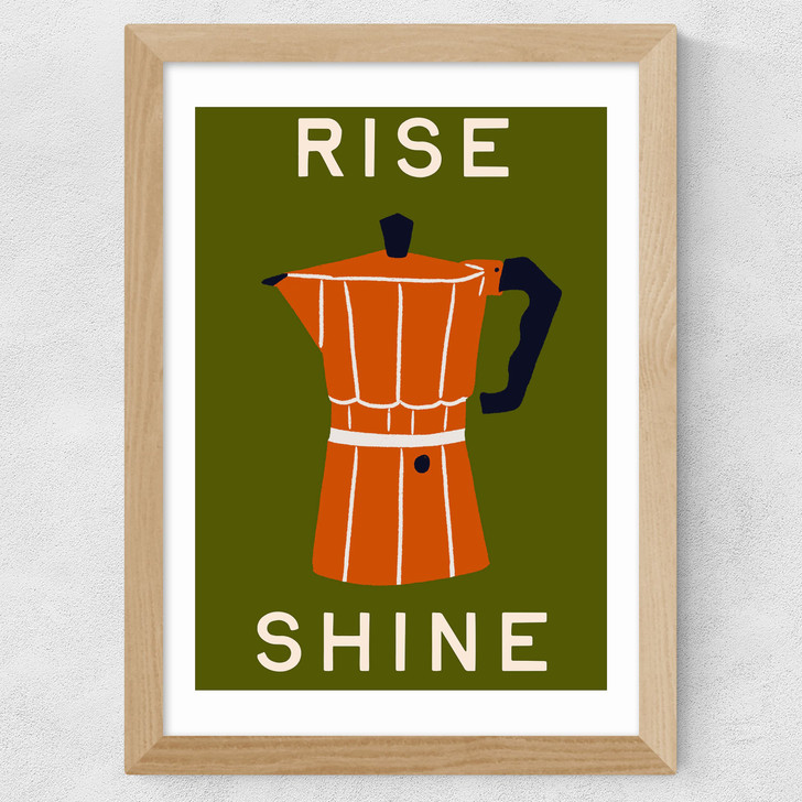 Rise and Shine Wide Oak Frame