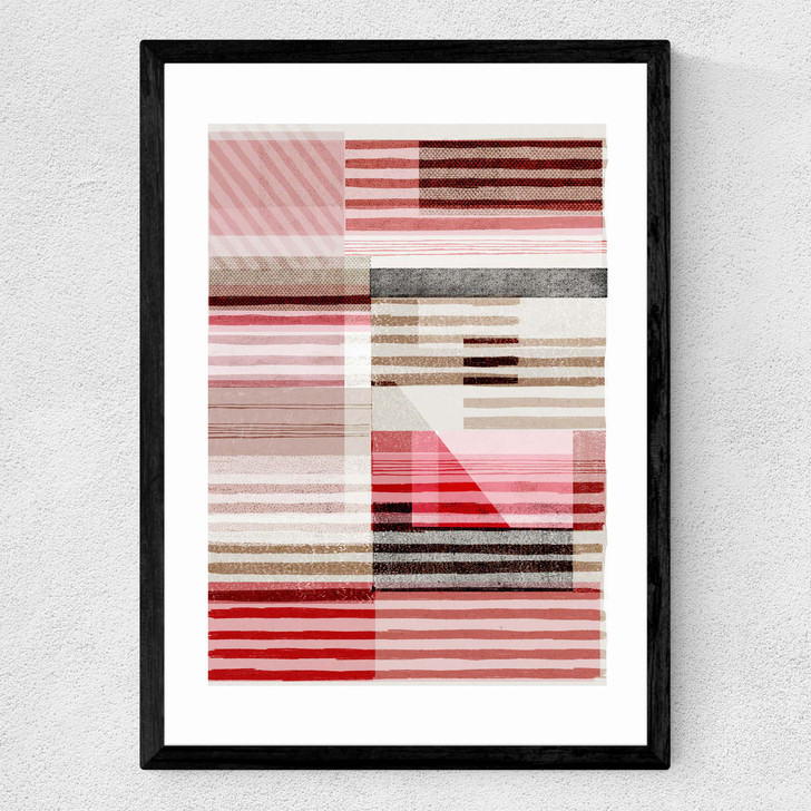 Lined by Francesca Iannaccone Medium Black Frame