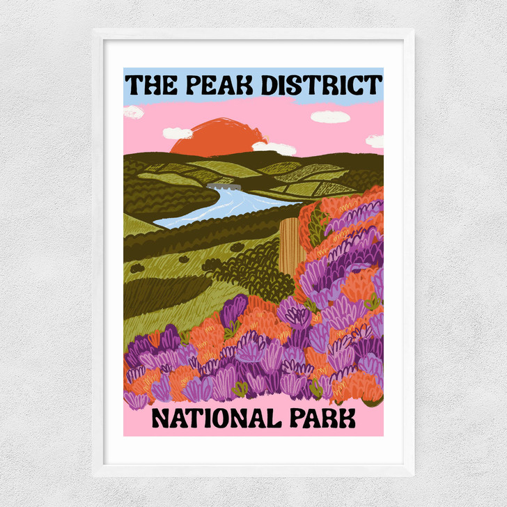 Peak District Narrow White Frame Peak District Narrow White Frame