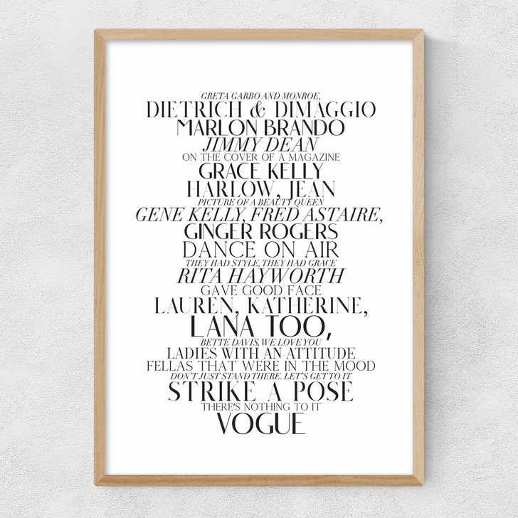 Vogue by Honeymoon Hotel Narrow Oak Frame Vogue by Honeymoon Hotel Narrow Oak Frame
