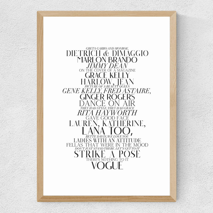 Vogue by Honeymoon Hotel Medium Oak Frame Vogue by Honeymoon Hotel Medium Oak Frame
