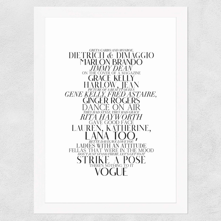 Vogue by Honeymoon Hotel Wide White Frame Vogue by Honeymoon Hotel Wide White Frame