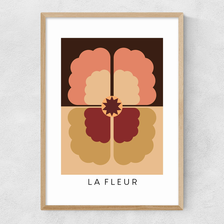 La Fleur Narrow Oak Frame La Fleur Narrow Oak Frame