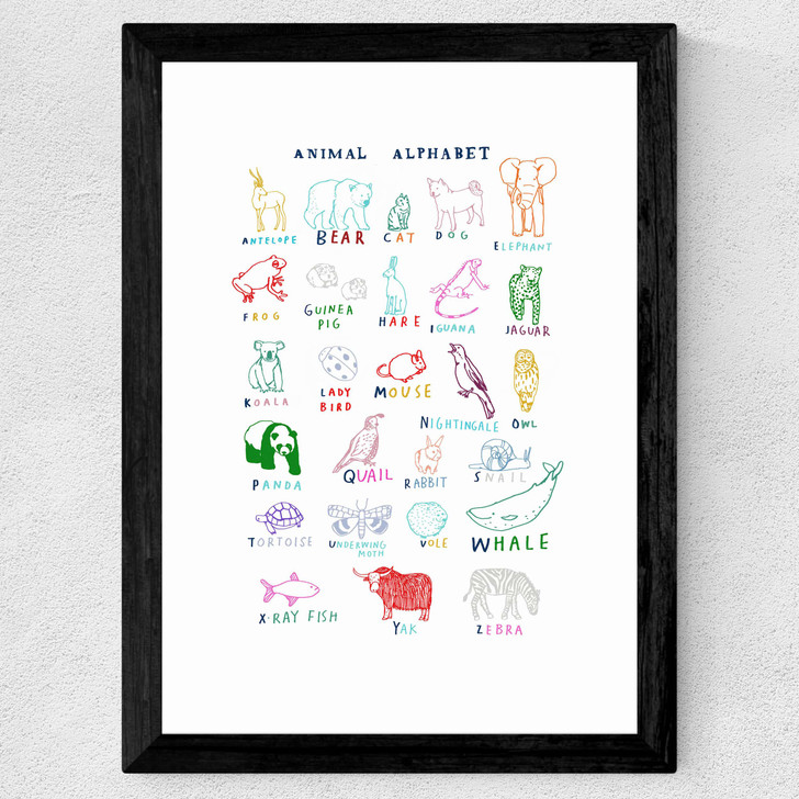 ABC by Hanna Melin Wide Black Frame ABC by Hanna Melin Wide Black Frame