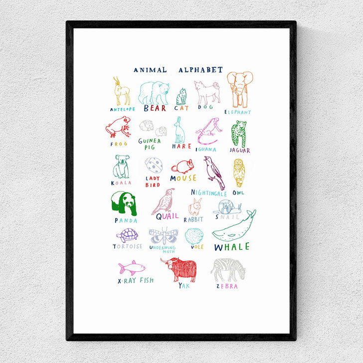 ABC by Hanna Melin Narrow Black Frame