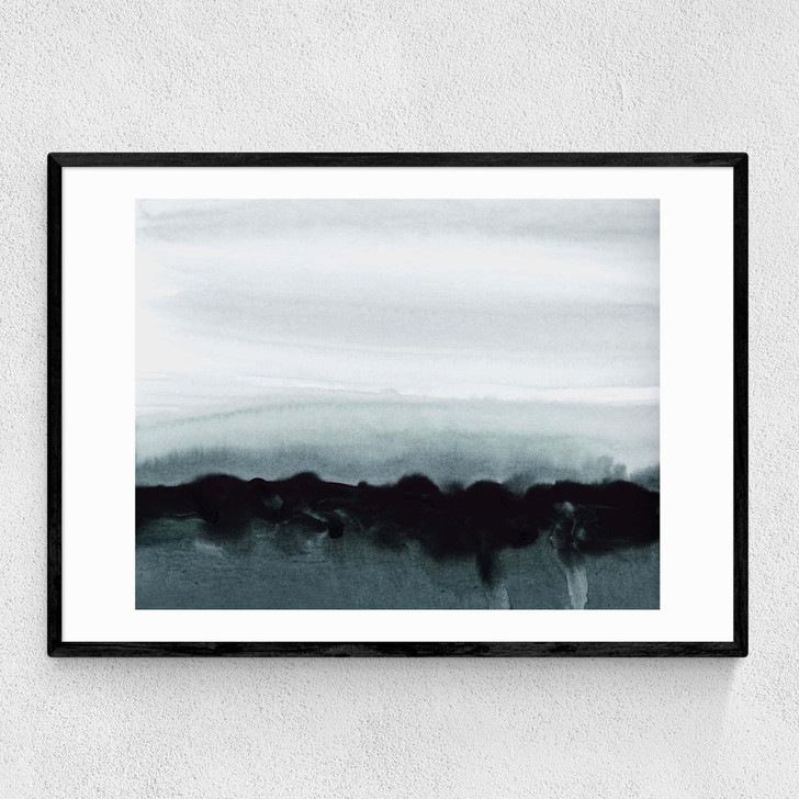 Blurred Landscape Narrow Black Frame Blurred Landscape Narrow Black Frame