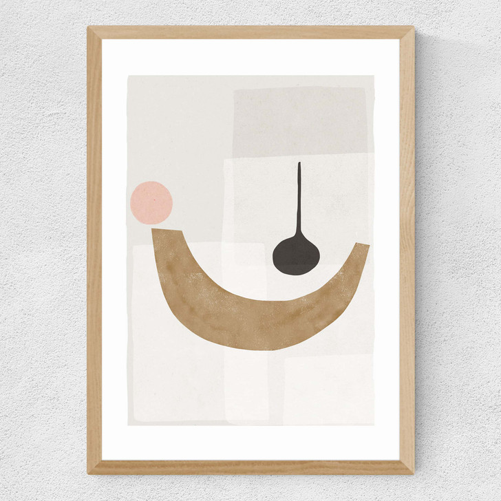 Balancing I Medium Oak Frame Balancing I Medium Oak Frame