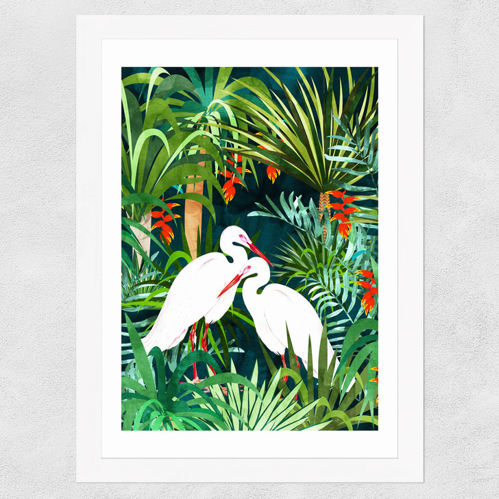 To Me, You're The Perfect Heron Wide White Frame