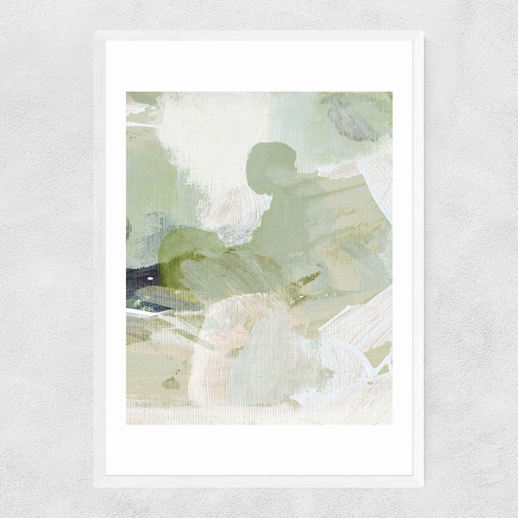 Green III Narrow White Frame Green III Narrow White Frame