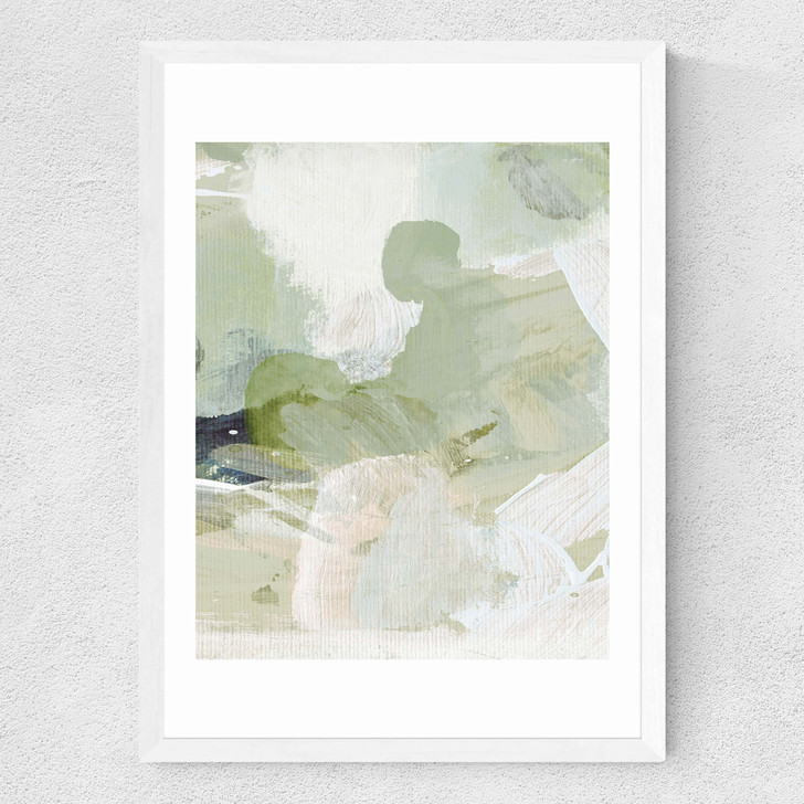 Green III Medium White Frame