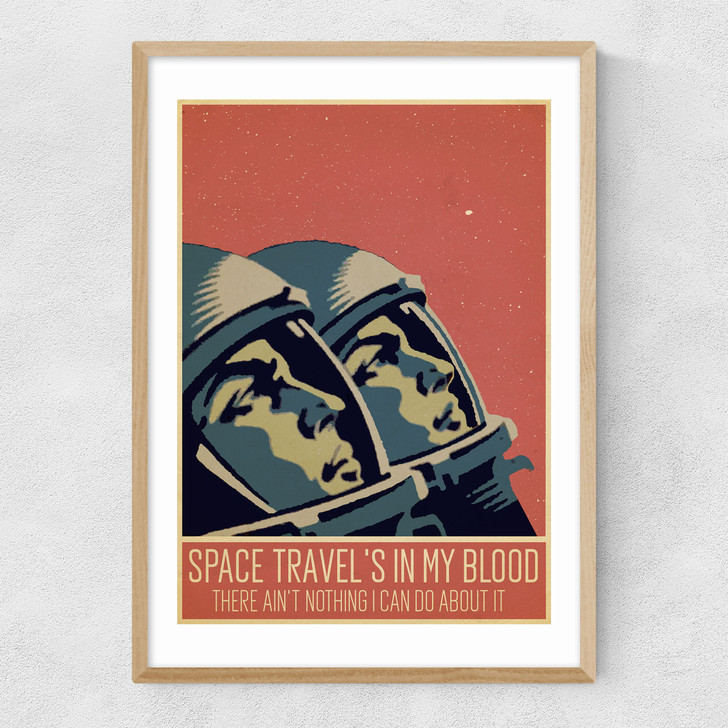 Another Girl Another Planet Narrow Oak Frame