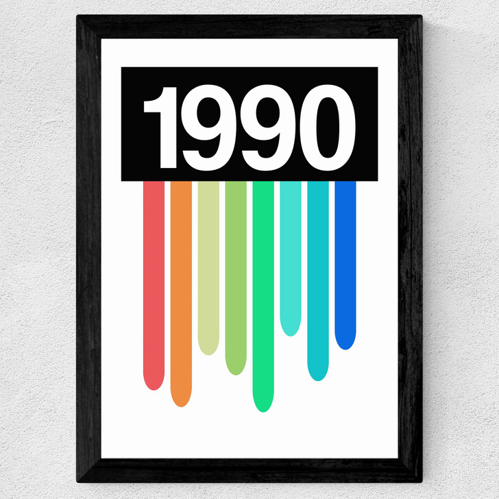 Rainbow Light 1990 Wide Black Frame