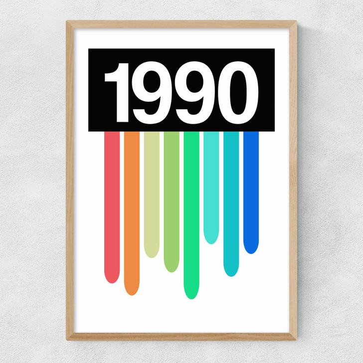 Rainbow Light 1990 Narrow Oak Frame