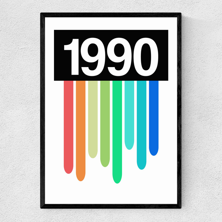Rainbow Light 1990 Narrow Black Frame