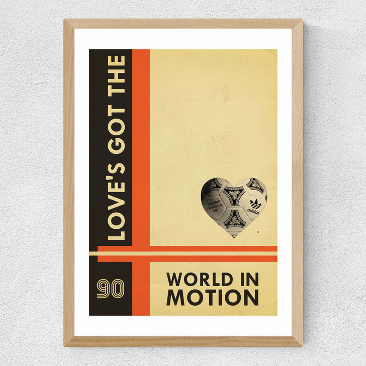 World in Motion Medium Oak Frame