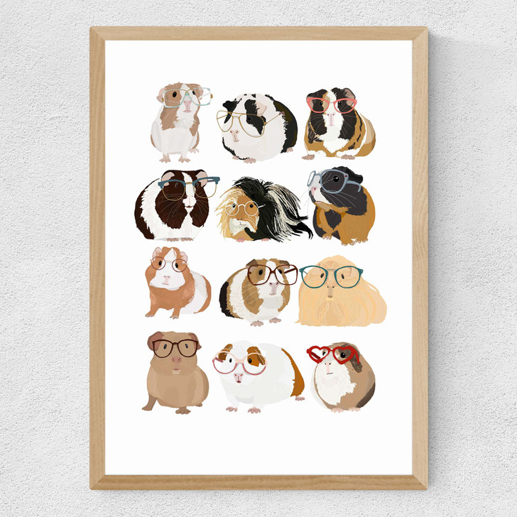 Guinea Pigs Wearing Glasses