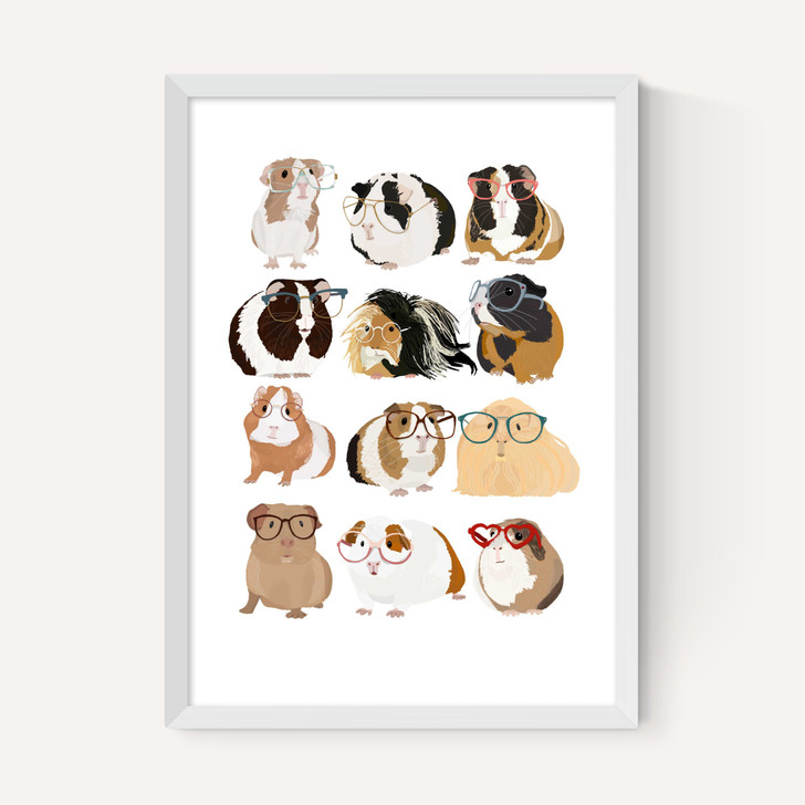 Guinea Pigs Wearing Glasses