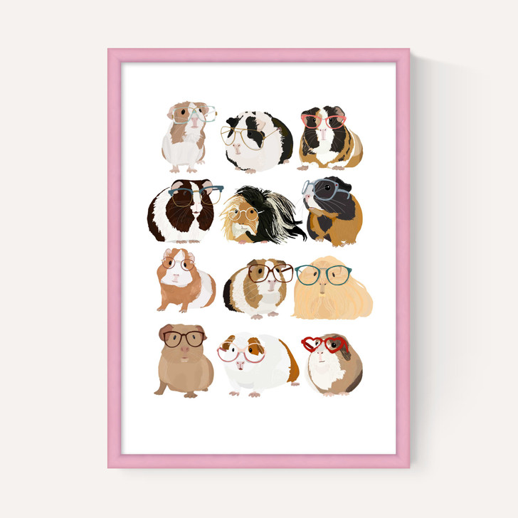 Guinea Pigs Wearing Glasses