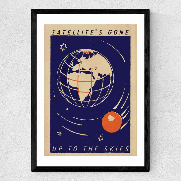 Satellite of Love Medium Black Frame