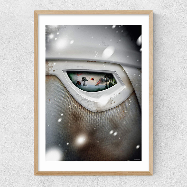 Visions of War - Snowtrooper Narrow Oak Frame