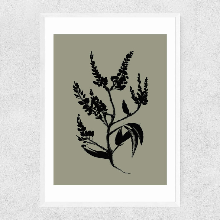 Mono Botanical 5 Narrow White Frame
