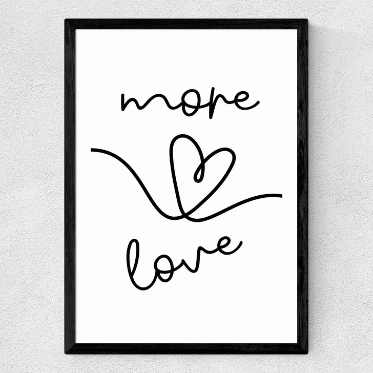 More Love Medium Black Frame More Love Medium Black Frame