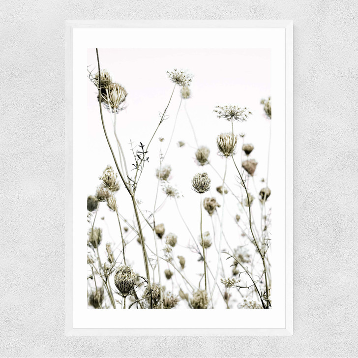 Flutterby Narrow White Frame