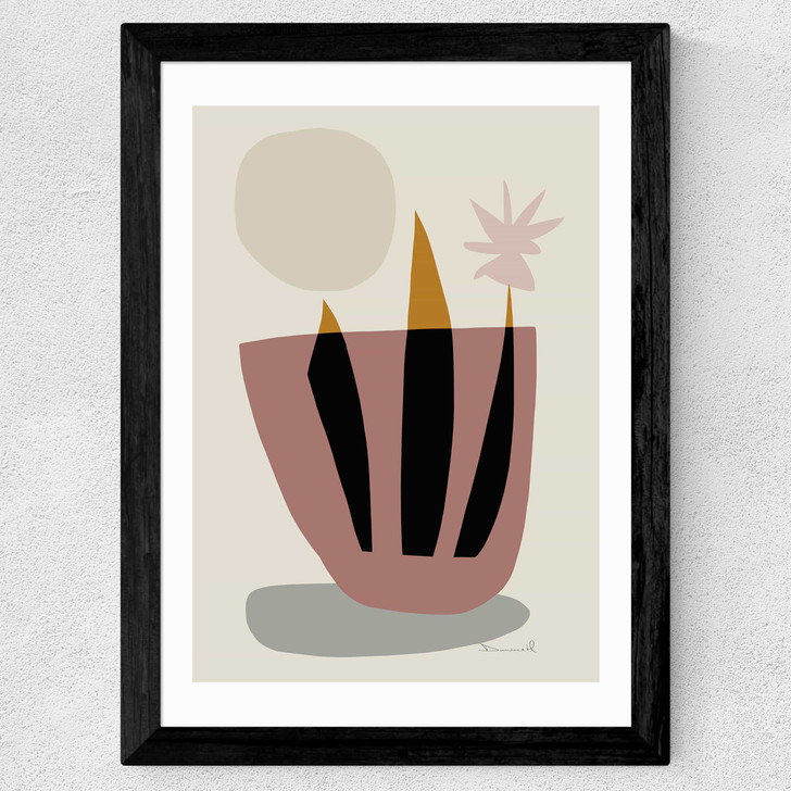 House Plant by Dan Hobday Wide Black Frame