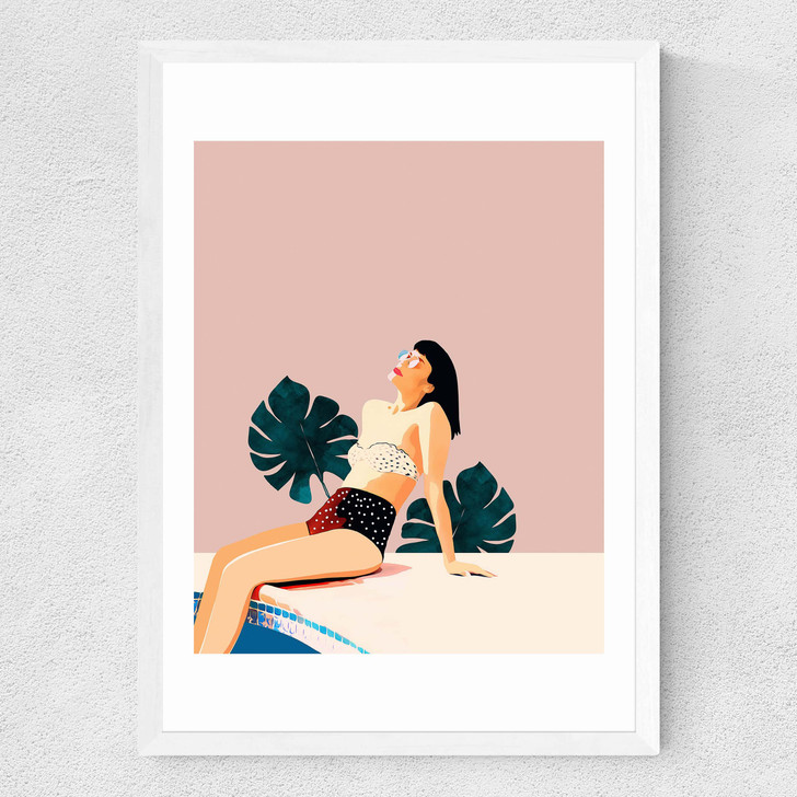 Sunday by 83 Oranges Medium White Frame Sunday by 83 Oranges Medium White Frame