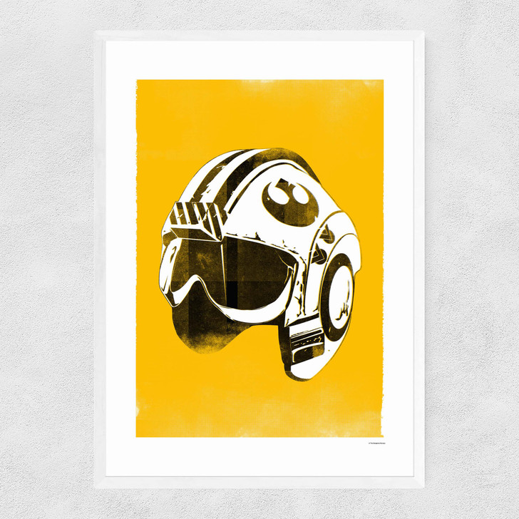 Star Wars Helmet - Red Five Narrow White Frame