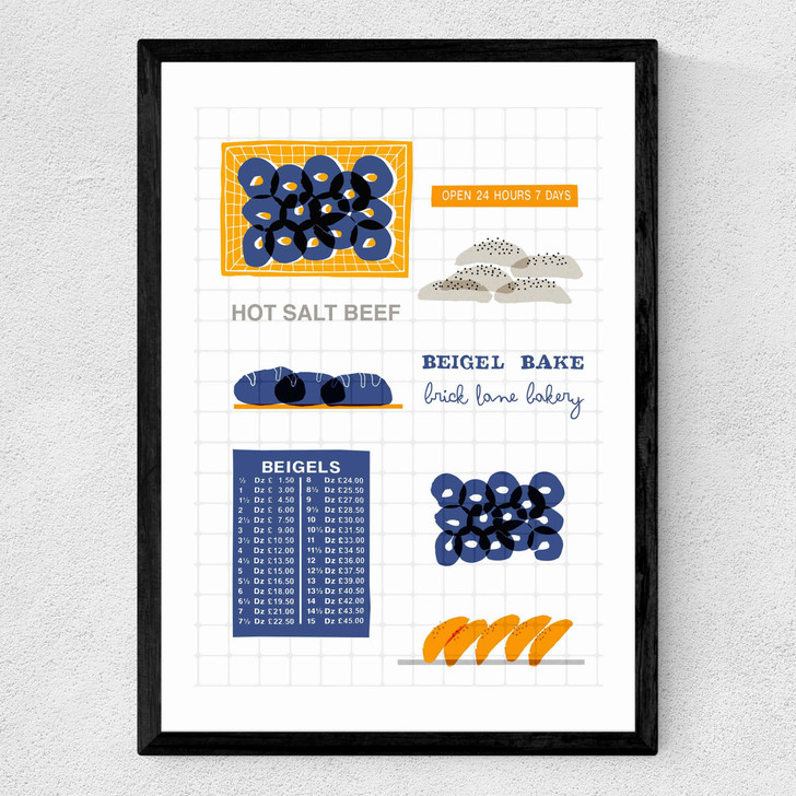 Beigel Bake Medium Black Frame