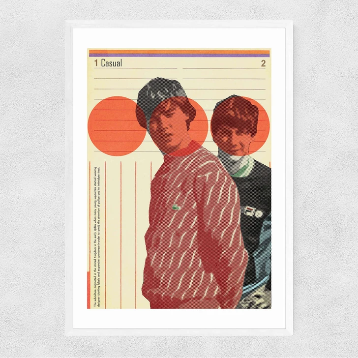 Casual Narrow White Frame