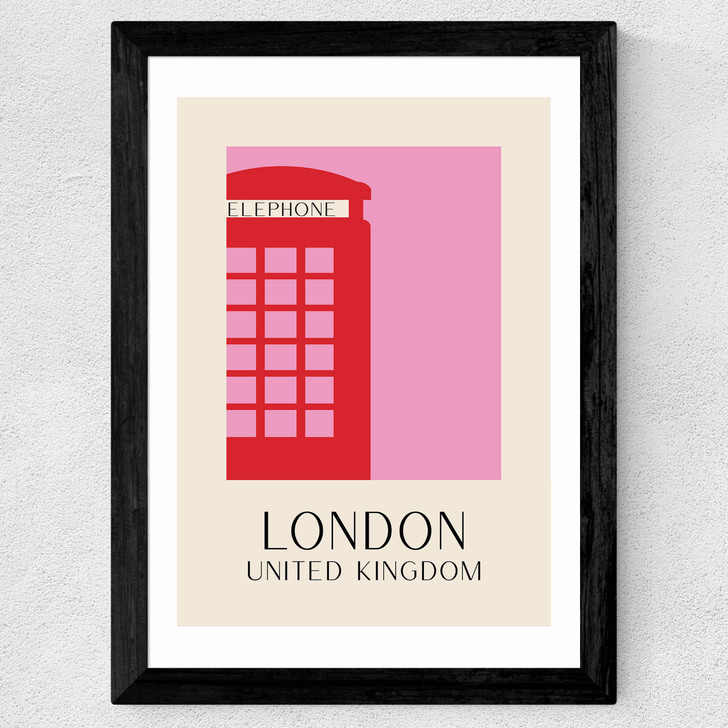 London Wide Black Frame