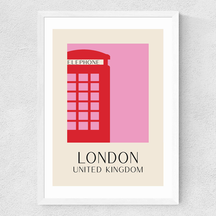 London Medium White Frame