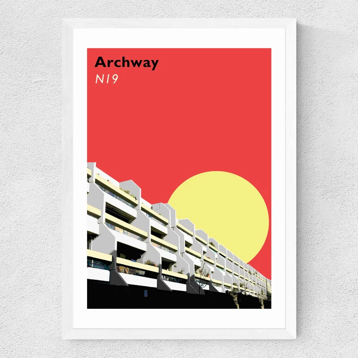 Archway Medium White Frame